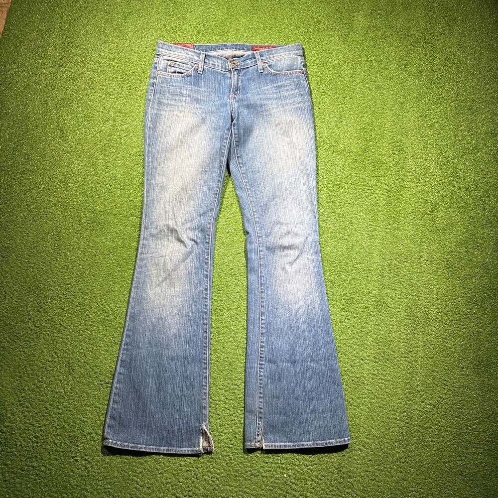 Blue 27 Y2K Vintage Low Rise Flare Jeans Made in USA Size 27